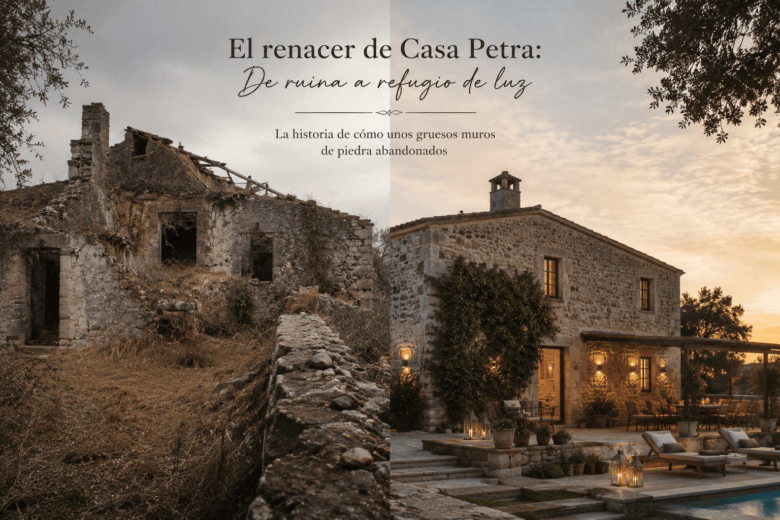 El renacer de Casa Petra: De ruina a refugio de luz